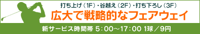 広大で戦略的なフェアウェイ
